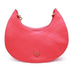 Chopard Happy Sport Quilted Leather Hobo Bag in Red 95000-1211